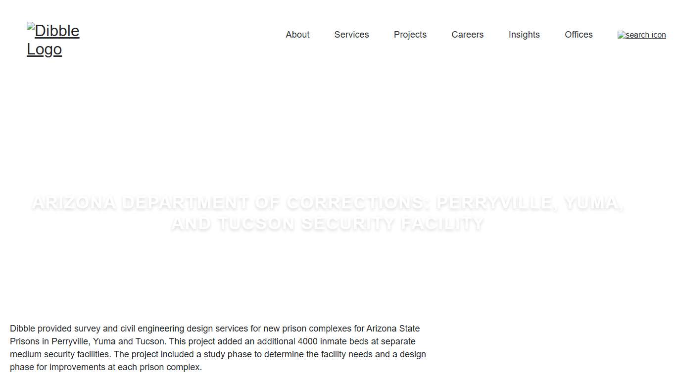 Arizona Department of Corrections: Perryville, Yuma, and Tucson Security Facility - Dibble